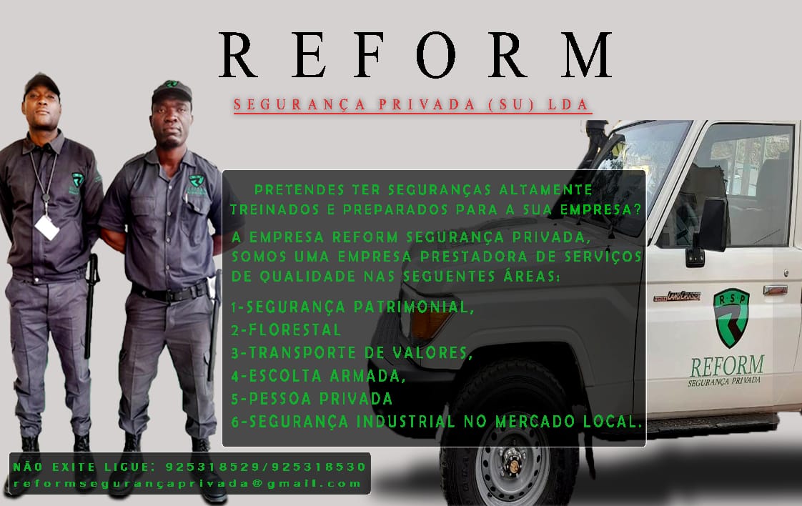 Reform Segurança Privada (SU), LDA